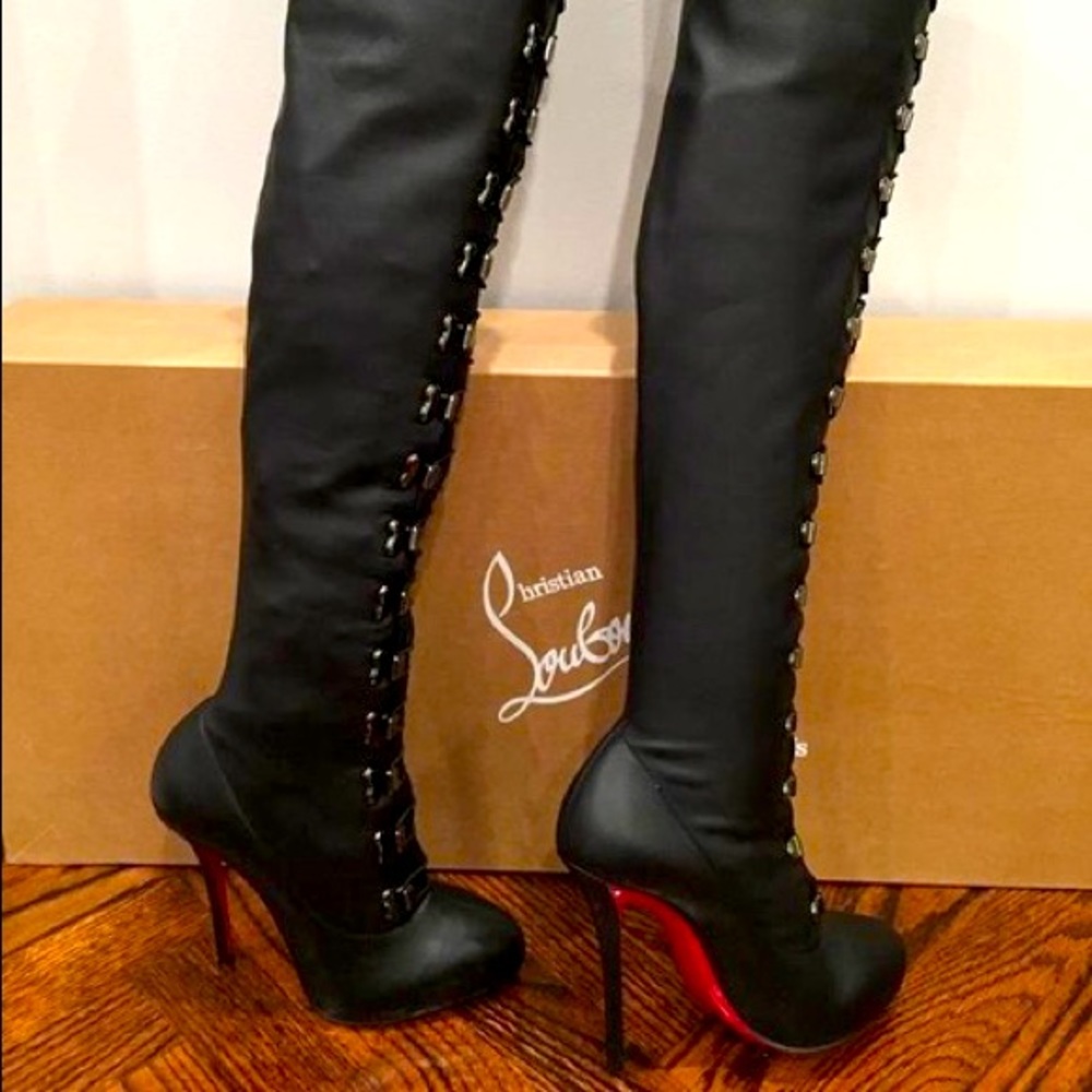 Christian Louboutin Calfskin over the knee boots